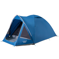 Vango Alpha 300 3 Person Camping & Hiking Tent - Earth Series - Moroccan Blue