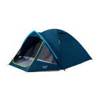 Vango Alpha 400 CLR 4 Person Camping & Hiking Tent - Earth Series - Blue CLR