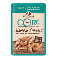 Wellness Core Simply Shreds Cat Food Topper Tuna & Shrimp 12 x 50g