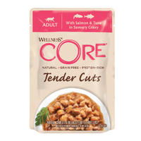 Wellness Core Adult Tender Cuts Wet Cat Food Salmon & Tuna 85g x 6