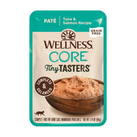 Wellness Core Adult Tiny Tasters Pate Wet Cat Food Tuna & Salmon 50g x 12