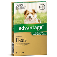 Advantage Small Dog 0-4kg Green Spot On Flea Treatment 1 Pack
