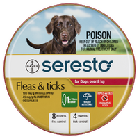 Seresto Dogs 8kg & Over Flea & Tick Protection Collar