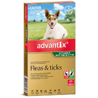 Advantix Small Dog 0-4kg Green Spot On Flea & Tick Treatment 3 Pack