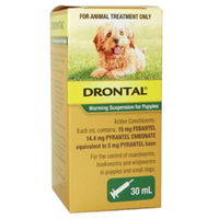 Drontal Puppy Small Dog Worming Suspension 30ml 