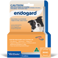 Endogard Broadspectrum All-Wormer Tablets for Large Dogs 10-20kg 3 Pack