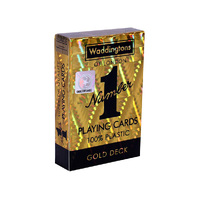 Waddingtons of London Number 1 Playing Cards Plastic Gold Deck (WMA029391)