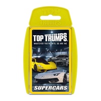 Top Trumps Play Discover: Supercars Card Game 2+ Players Ages 6+