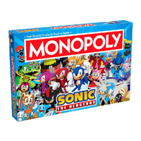 Monopoly Sonic The Hedgehog Board Game 2-6 Players Ages 8+ (WMA056380)