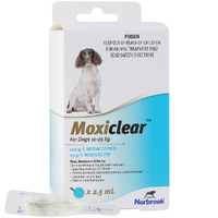 Moxiclear Fleas & Worms Treatment for Dogs 10-25kg Blue 3 Pack