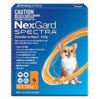 Nexgard Spectra Dogs Chewables Tick & Flea Treatment 2-3.5kg 6 Pack