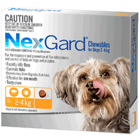 Nexgard Very Small Dogs Tasty Chews Tick & Flea Treatment 2-4kg 6 Pack