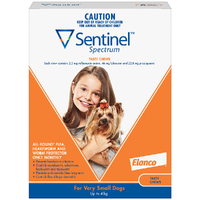 Sentinel Spectrum Very Small Dogs Flea Treatment Tasty Chews Brown 3 Pack 
