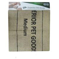 Superior Pet Fitted Hessian Dog Bed Replacement Cover Medium