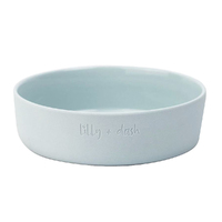 Lilly + Dash Durable Ceramic Pet Dog Bowl Dishwasher Safe Rose Sky