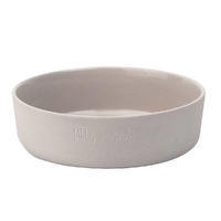 Lilly + Dash Durable Ceramic Pet Dog Bowl Dishwasher Safe Slate