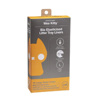 Rufus & Coco Wee Kitty Bio Elasticised Litter Tray Liners Large 10 Pack