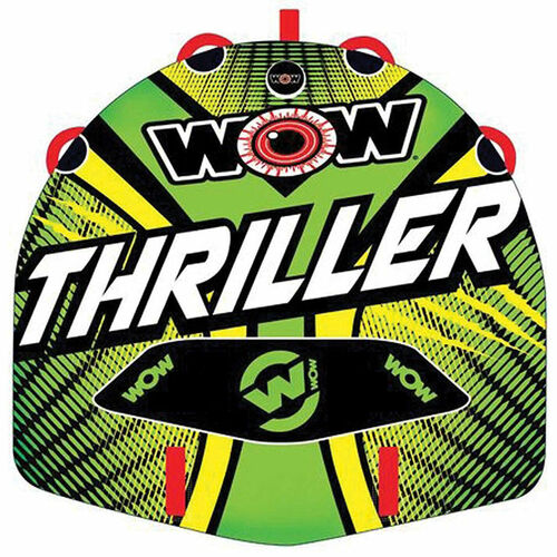 Wow Watersports Thriller 1 Person Inflatable Towable Water Ski Tube 18-1000