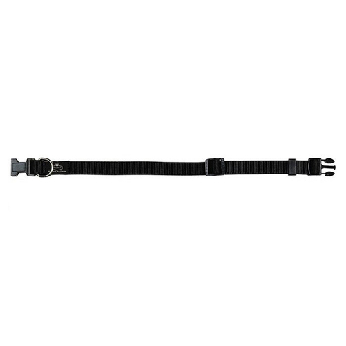 Prestige Pet 3/4 Inch Adjustable Nylon Dog Collar Black 30-46cm