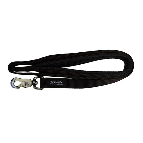 Prestige Pet Soft Padded Dog Leash Brown 3/4 Inch x 122cm