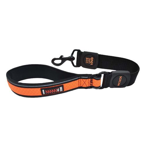Scream Reflective Bungee Leash w/ Padded Handle for Dogs Loud Orange 3.8 x 55cm