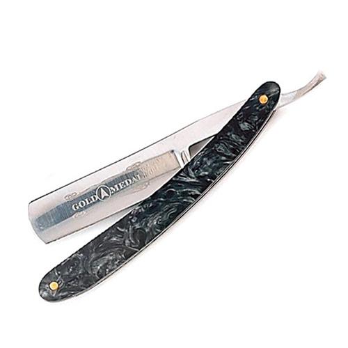 Fury Pro Black Razor Cut Throat Razor 440 Stainless Steel Blade (20700)