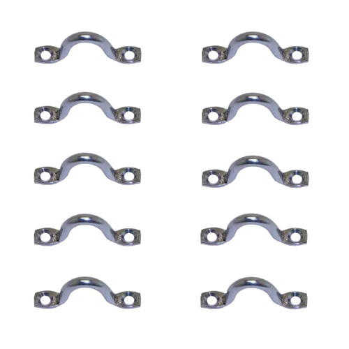 10 PACK BRIDCO SADDLE (SUITS SCREWS) - STAINLESS STEEL - (5MM - 8MM) (A-2622) 