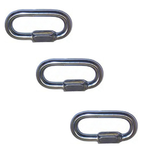 3 PK BRIDCO QUICK LINK - STAINLESS STEEL (4MM - 10MM) (A-2735) CHAIN SHADE SAIL