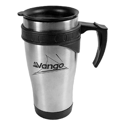 VANGO INSULATED MUG WITH LID 460ML (VAC-MUG) HOT COFFEE CAMPING FISHING DRINK