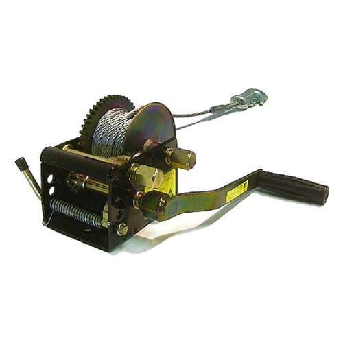 JARRETT HEAVY DUTY WINCH 10/5/1:1 - 7.5M X 6MM CABLE & SNAP HOOK (WB-F10953)