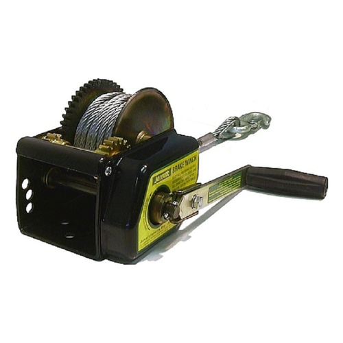 JARRETT BRAKE WINCH 10:1 - 7.5M X 6MM CABLE & SNAP HOOK (WB-F18260) BOATING
