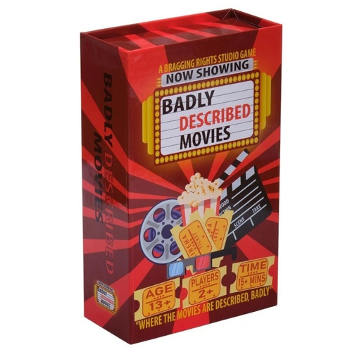 Lucky Duck Games Badly Described Movies Card Game 2+ Players Ages 13+