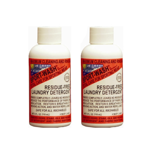 ATSKO SPORT WASH 118ML - 2 PACK - RESIDUE FREE DETERGENT - (SNOSW13384)