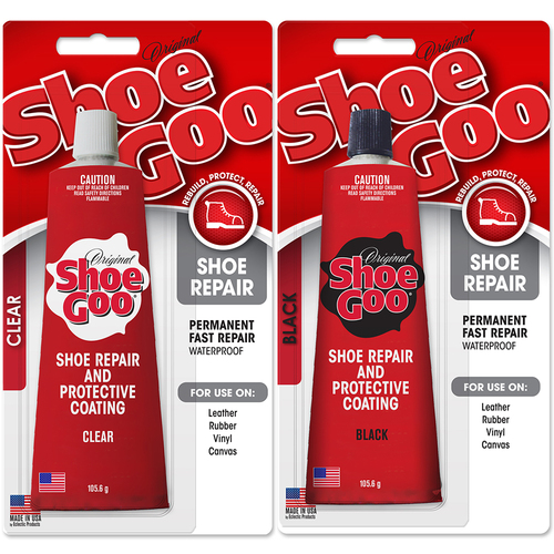 Shoe Goo Repair & Protective Coating Adhesive Glue 105.6g Black or Clear