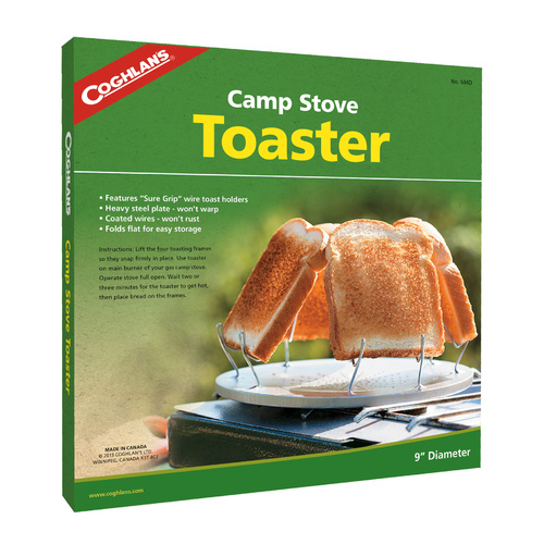 COGHLANS CAMP STOVE TOASTER - HEAVY DUTY STEEL PLATE - WONT WARP (COG 504D)