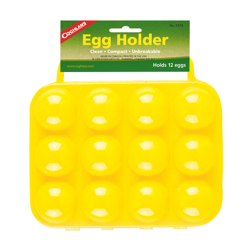 COGHLANS EGG HOLDER - HOLDS 1 DOZEN EGGS - CLEAN COMPACT UNBREAKABLE (COG 511A)