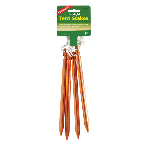 COGHLANS ULTRALIGHT TENT STAKE - PACK OF 4 - GREAT FOR CAMPING (COG 1000)