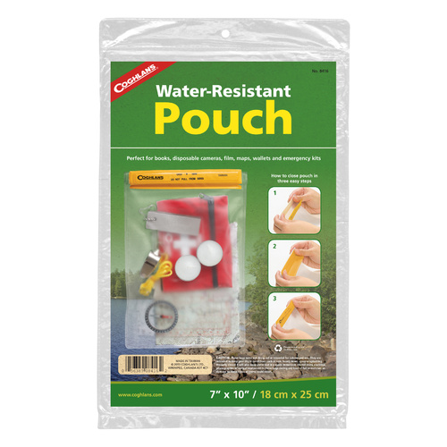 COGHLANS WATER RESISTANT POUCH 7 X 10 INCHES - STRONG VINYL POUCH (COG 8416)