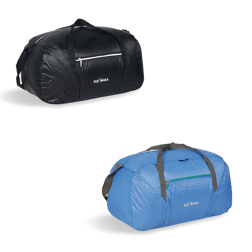 TATONKA SQUEEZY DUFFLE L 65L - BLACK OR BRIGHT BLUE - TRAVEL BAG - REVERSIBLE