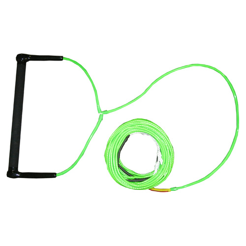 KONEX WAKEBOARD PRO ROPE WITH ROUND SUADE HANDLE - ROUND - GREEN (KP2)