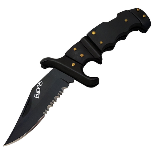 Fury Small Tiger Knife Black 88mm Closed Length (29700)