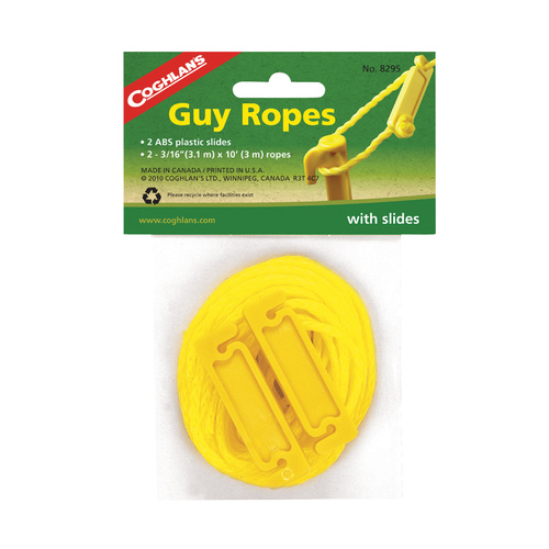 COGHLANS GUY ROPES KIT - 2 ABS PLASTIC SIDES - TWO 3M ROPE LENGTHS (COG 8295)