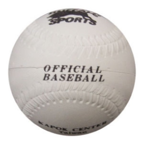 BUFFALO SPORTS RUBBER BASEBALL - 9 INCH - IDEAL FOR TRAINING (BASE033)
