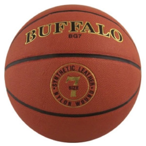 BUFFALO SPORTS BG COMPOSITE LEATHER BASKETBALL - SIZE 6 / 7 - TACKY GRIP
