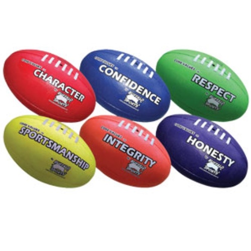 BUFFALO SPORTS SET 1 PREMIUM AUSSIE RULES FOOTBALL - 6 BALLS (CORVAL001)
