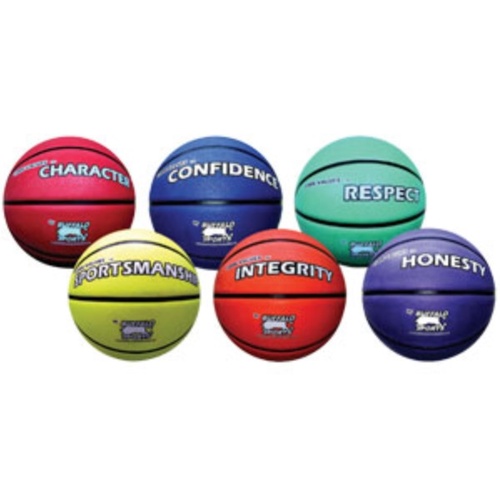 BUFFALO SPORTS SET 1 PREMIUM RUBBER BASKETBALLS - 6 BALLS (CORVAL003)