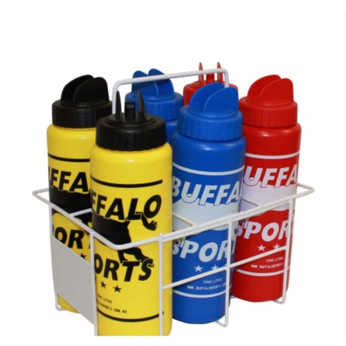BUFFALO SPORTS WIRE DRINK BOTTLE CRATE - HOLDS 6 DRINK BOTTLES (BOTT041)