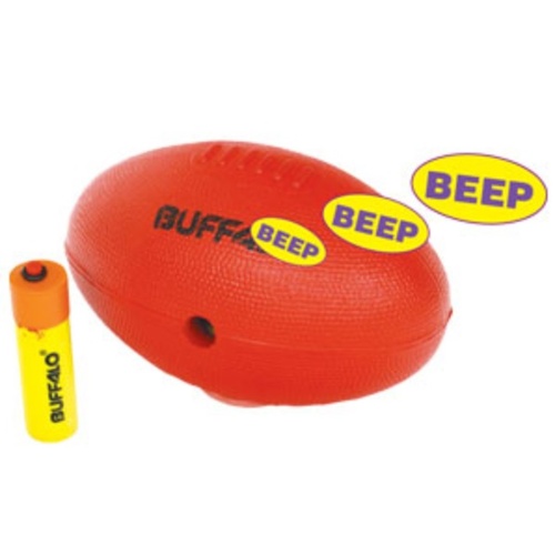 BUFFALO SPORTS BLIND AFL FOOTBALL WITH BEEPER - RED - MIDI SIZE (FOOT161)