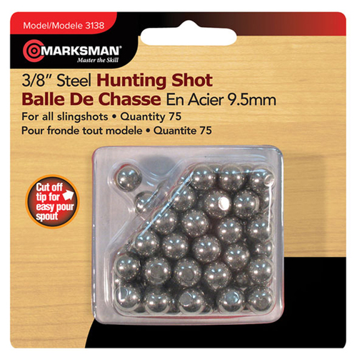 Marksman Hunting Shot Steel Slingshot Pellets 9.5mm (3138)