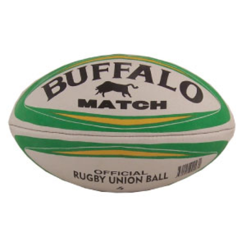 BUFFALO SPORTS MATCH RUGBY UNION BALL - SIZE 5 (RUG017)